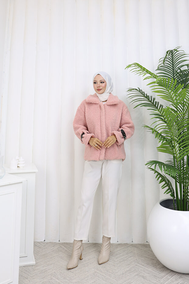 Fermuarlı Teddyy Ceket - 2