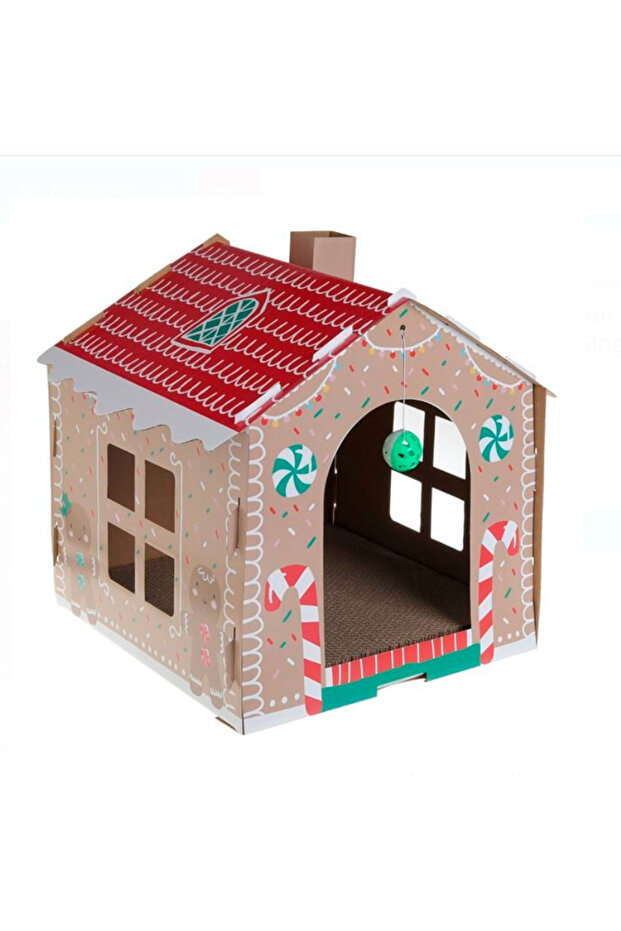 Gingerbread Cat House Decor - 1