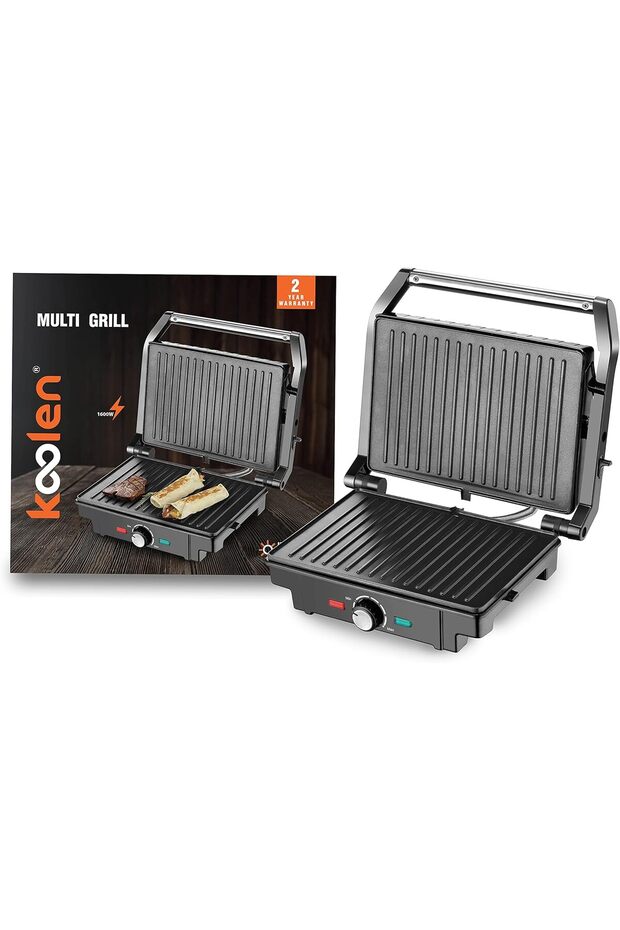 Koolen Sandwich Maker, 1600W, Black - 2