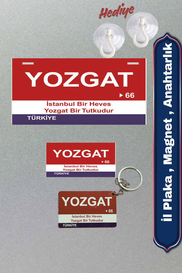 Yozgat Retro Plate, Retro Magnet, Keychain, Mdf Wood Decorative Wall & Car Sign