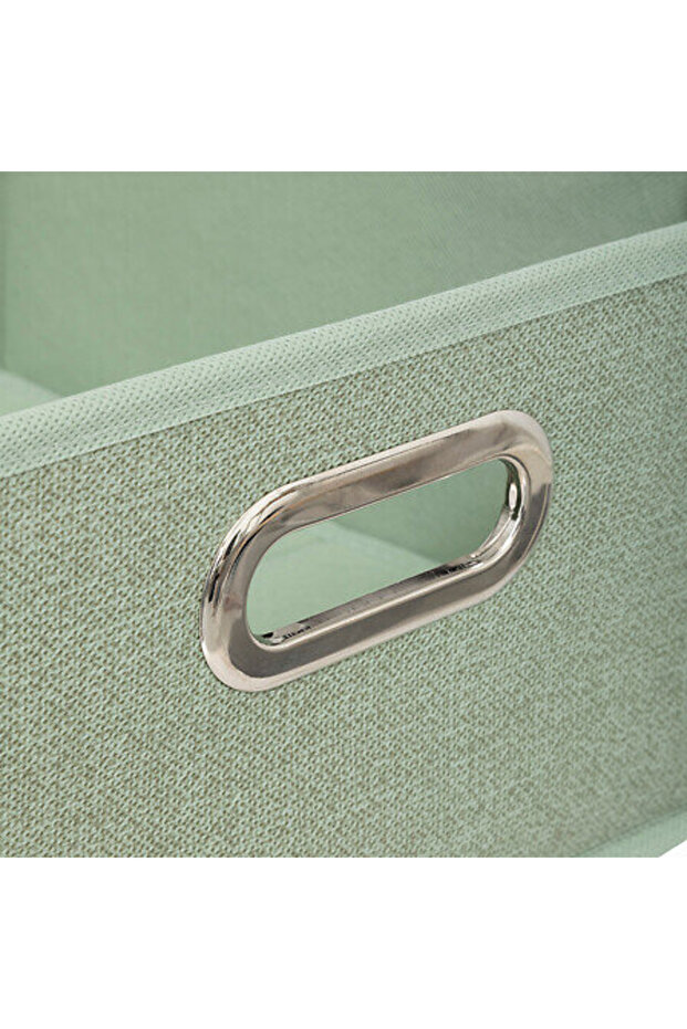 SHELF BOX 31x15 cm smooth WITH HANDLE pistachio - 2