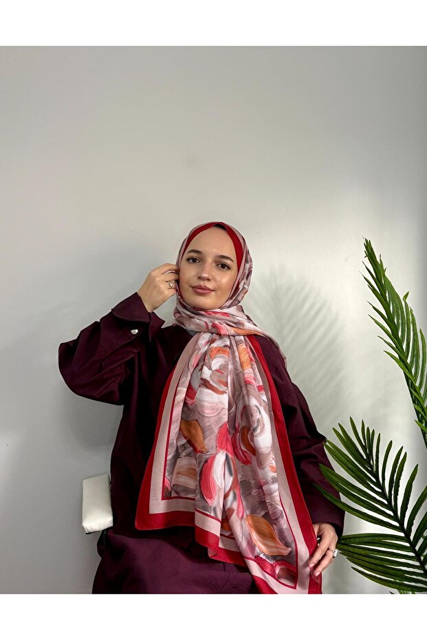 سلسلة شالات قماشية منقوشة من القطن الناعم - 7