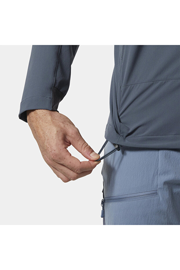 سترة بليز سوفتشيل هود للرجال باللون الرمادي - 5