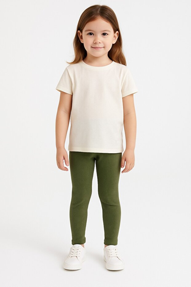 Girl's Cotton Lycra Camisole Seasonal Leggings