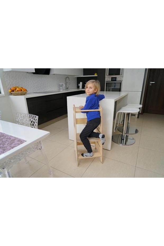 Kitchen helper for children Kitchen helper White Solid Adjustable Polish - 10