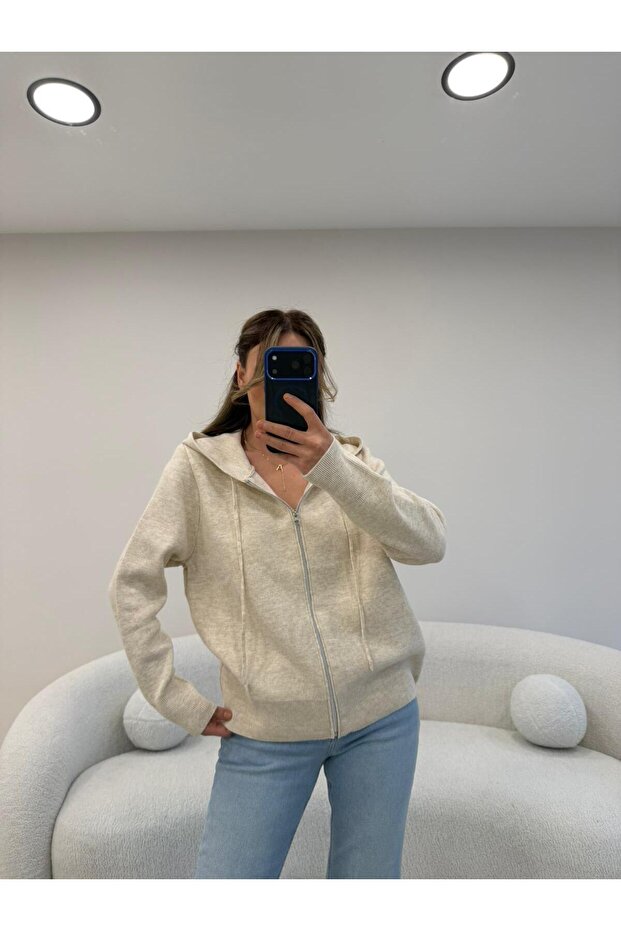 FERMUARLI KAPŞONLU HIRKA EKRU - 6