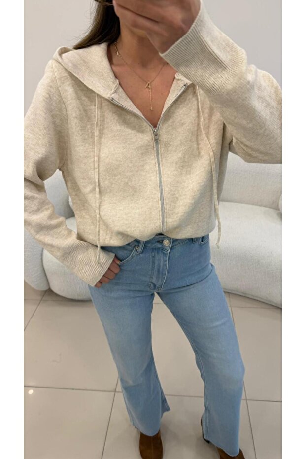 FERMUARLI KAPŞONLU HIRKA EKRU - 7