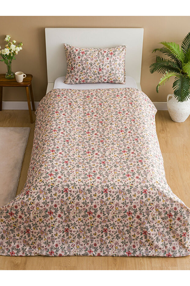 RENKLİMAĞAZADAN LCW HOME Karışık Çiçek Baskılı Tek Kişilik Nevresim Seti - 3