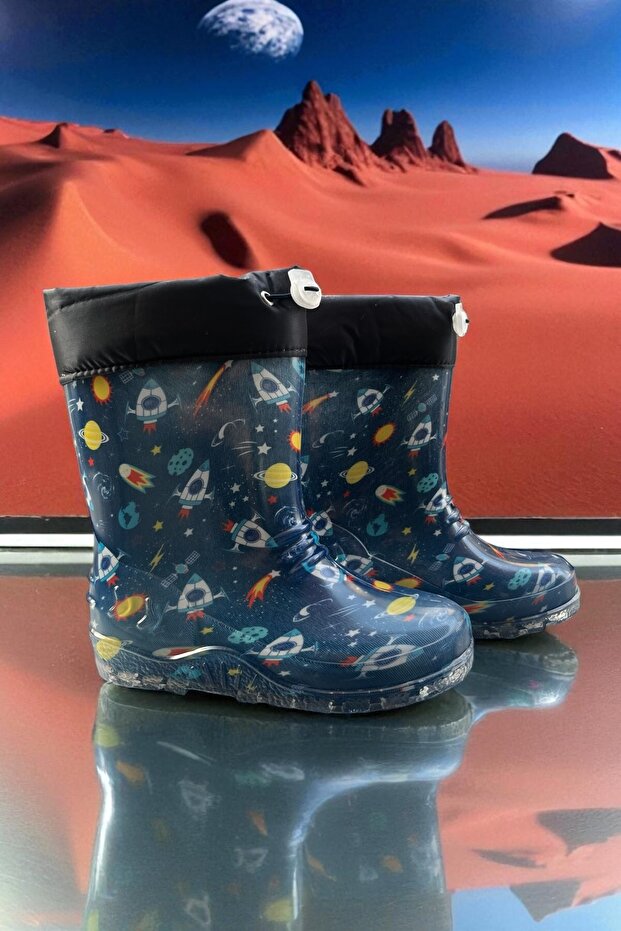 Boy's Personalized Waterproof Fur-Lined Water and Cold-Proof Boots