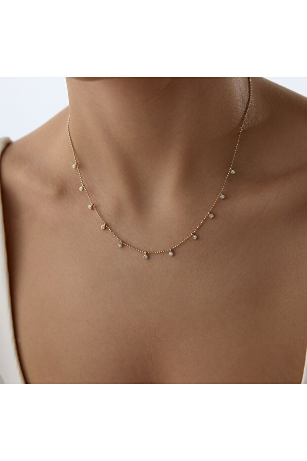 Mini Taşlı Kolye - 2