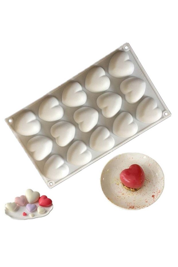 Heart Love Shaped Silicone Cake Mold Chocolate Baking Mold Cake Decorating Tools Valentine's Day Pa