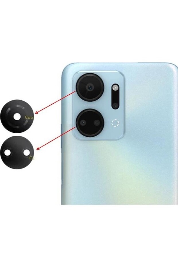 Camera Glass Compatible with Huawei Honor X7A Multicolor