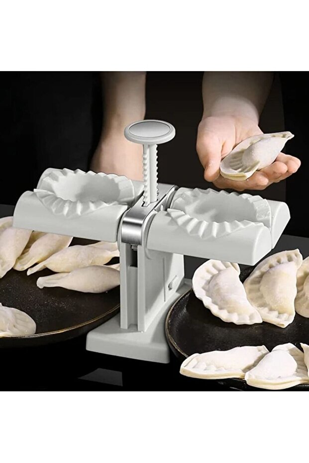 DubaiGallery Dumpling Maker,Household Double Head Automatic Dumpling Maker Mould,Ravioli Press Mold
