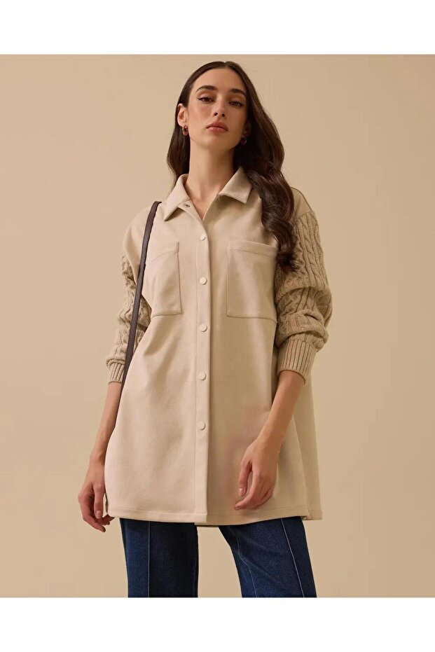 SCL GÖMLEK-252511012 Bej - 2