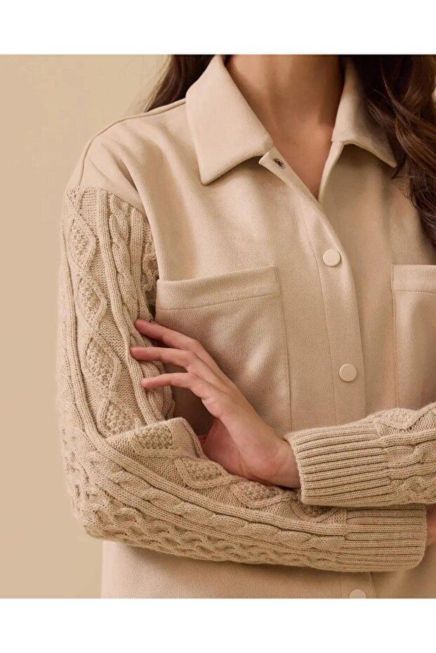 SCL GÖMLEK-252511012 Bej - 4