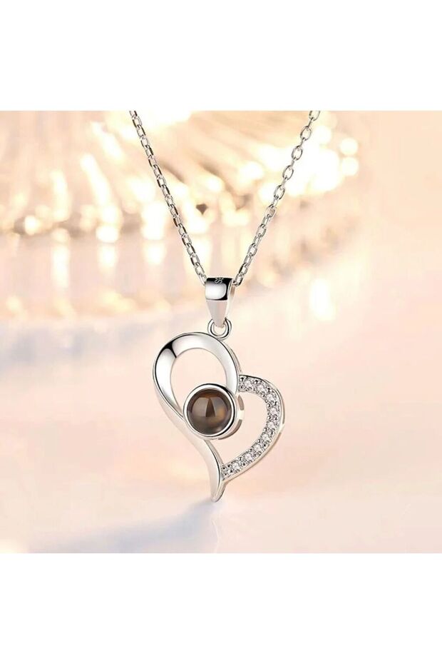 I Love You in 100 Languages Tarnish-Free Steel Necklace