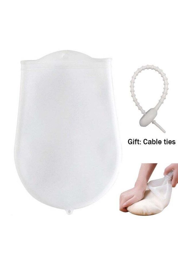 1pcs Versatile Silicone Dough Kneading Bag for Bread, Pastry, and Pizza - Flour Mixer Bag for Easy