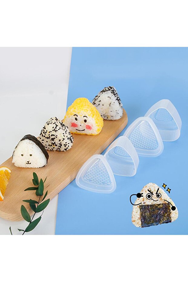 Create Perfect Triangle Sushi and Onigiri with this DIY Mold Kit - Easy Bento Press Tool for Rice B