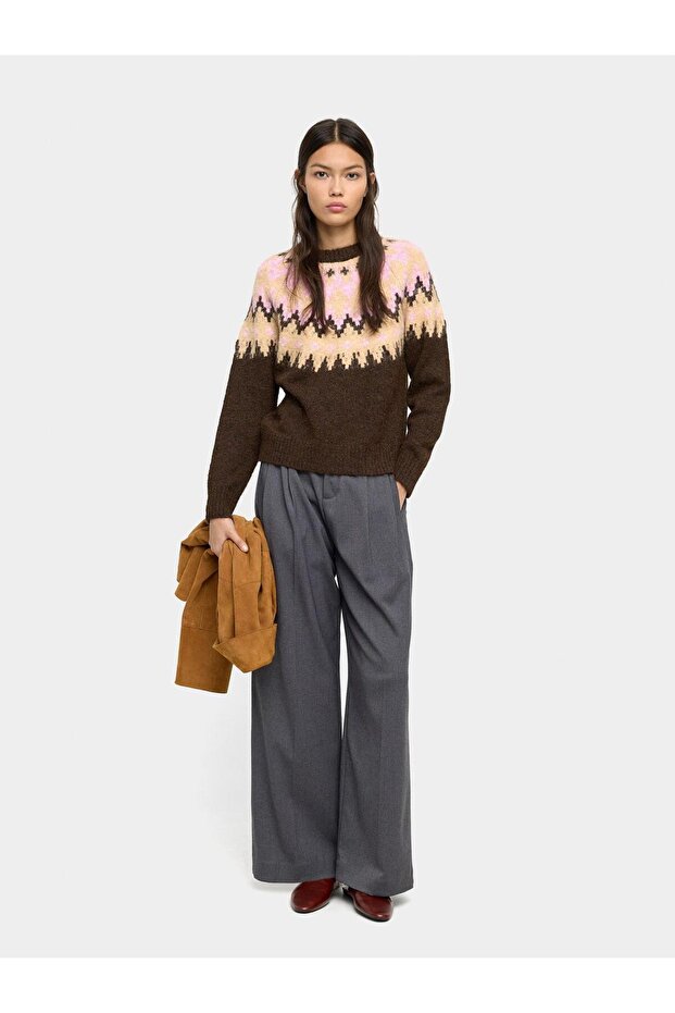 Jakarlı Örme Kazak - 1