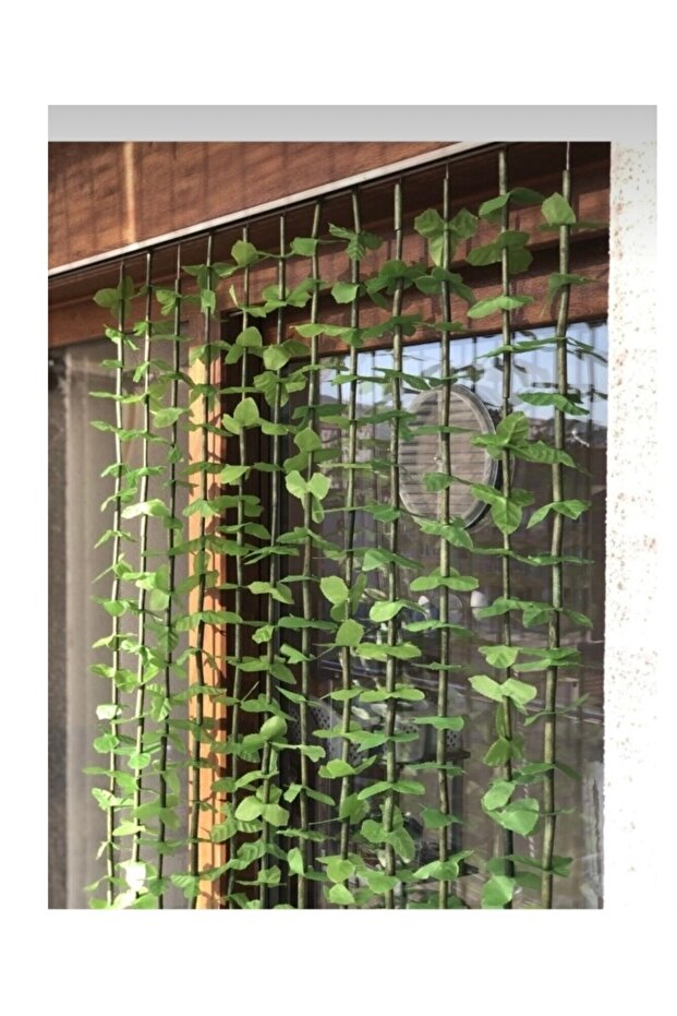 Yaprak Perde Kapı Süsü Kapı Perdesi 90x175cm 12 Sıralı Bambu Kapı Süsü - 3