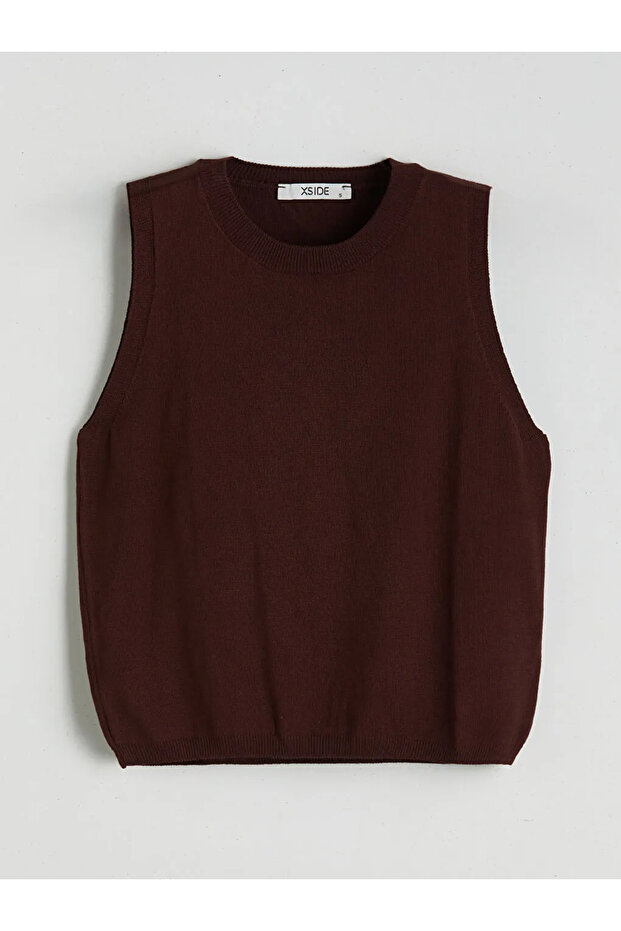 Bisiklet Yaka Oversize Kadın Triko Süveter - 1