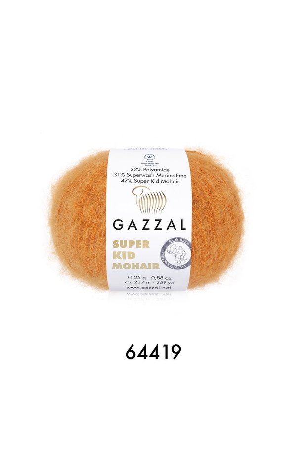 Gazzal Super Kid Mohair Knitting Yarn 150g 6X25G 237m Luxury Mohair Soft