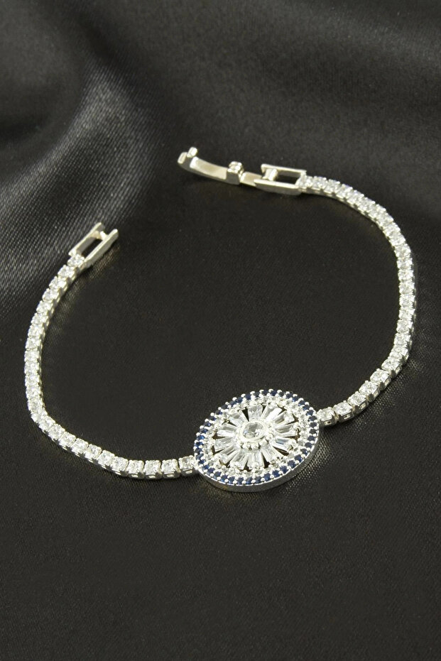 Round Zircon Stone Children's Bracelet 16 cm
