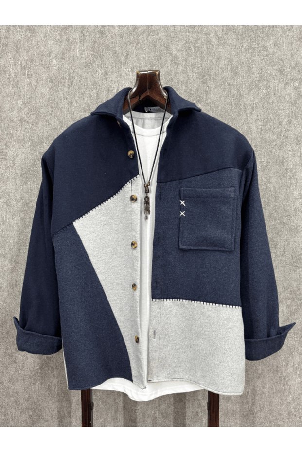 Oversized Picasso Cotton Cashmere Shirt