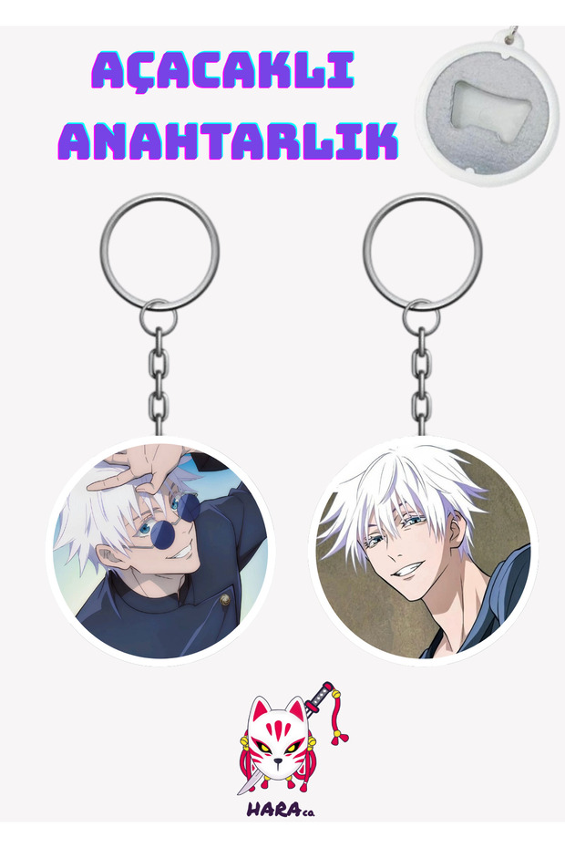 Jujutsu Kaisen Anime Gojo Satoru Anime Keychain Opener Set (Set of 2)
