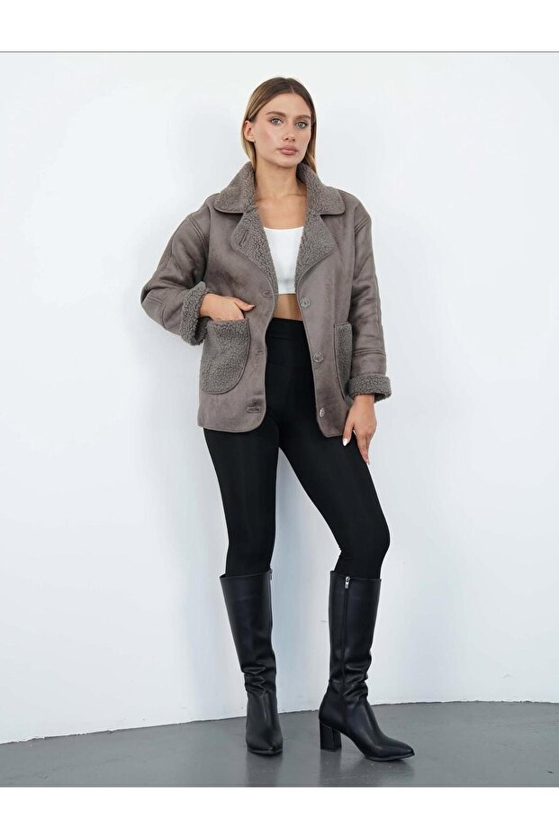 Torba Cepli Gri Deri Mont - 3