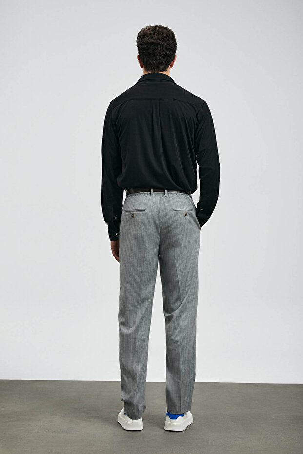 Carl Basic Regular Fit Siyah Erkek Gömlek 112010668 - 5