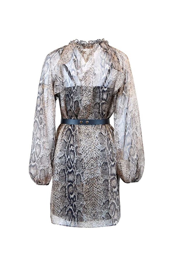 Kruvaze Midi Elbise - 5