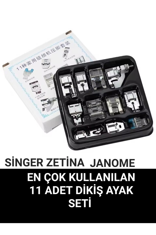 Singer Zetina 11 adet en çok kullanılan ayak seti - 1