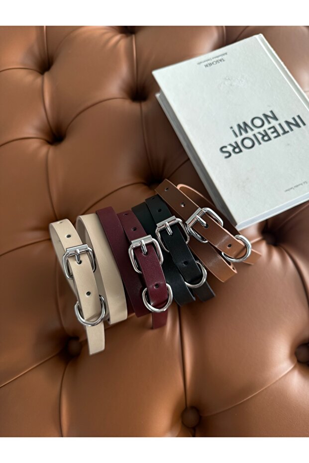 Kadın Basic 4'lü Set Silver Toka Kemer - 1