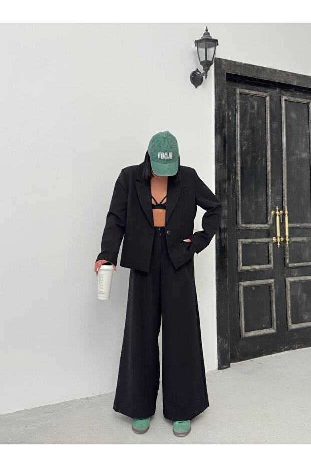 Single Button Short Standard Blazer - 4