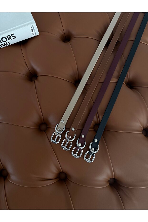 Kadın Basic 4'lü Set Silver Toka Kemer - 2