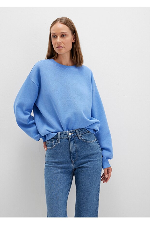 loose fit (bol rahat) kesim basic sweatshirt - 1