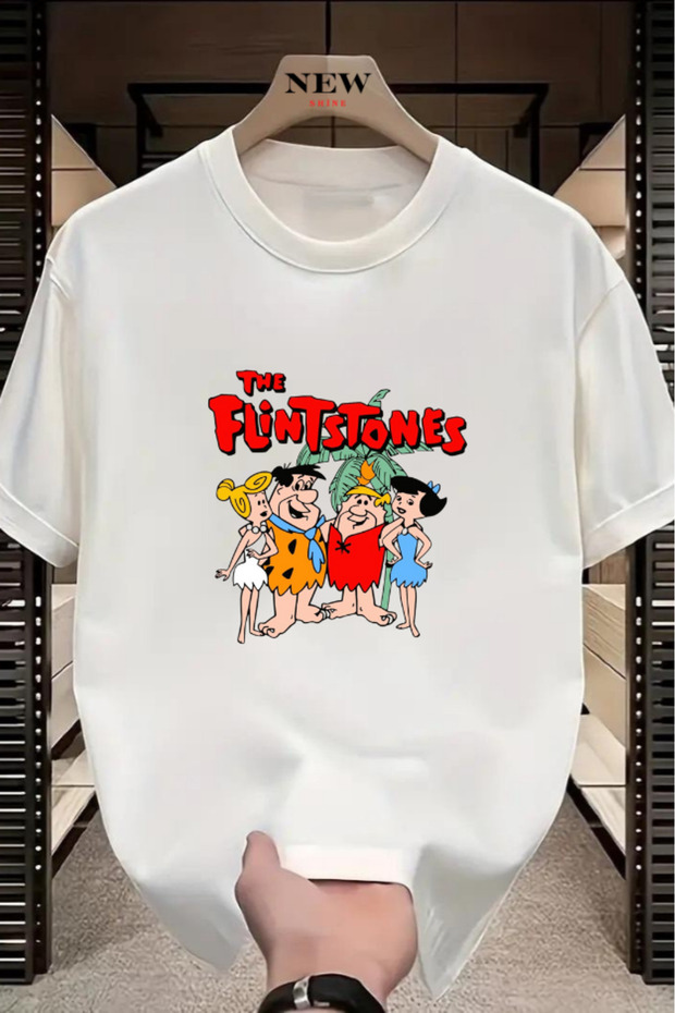 The Flintstones Printed Unisex Oversized T-Shirt