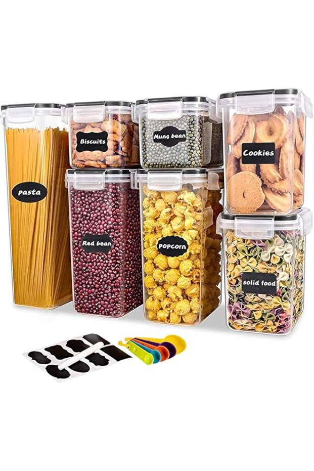 TYCOM Airtight Food Storage Containers - Wildone Cereal & Dry Food Storage Containers Set of 7 with - 1