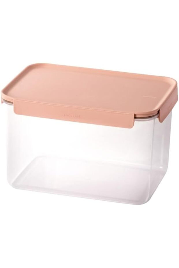 LocknLock Classic Plus Rectangle Food Container – 2.75L Pink, 4-Side Locking, Stackable & Leakproof - 1