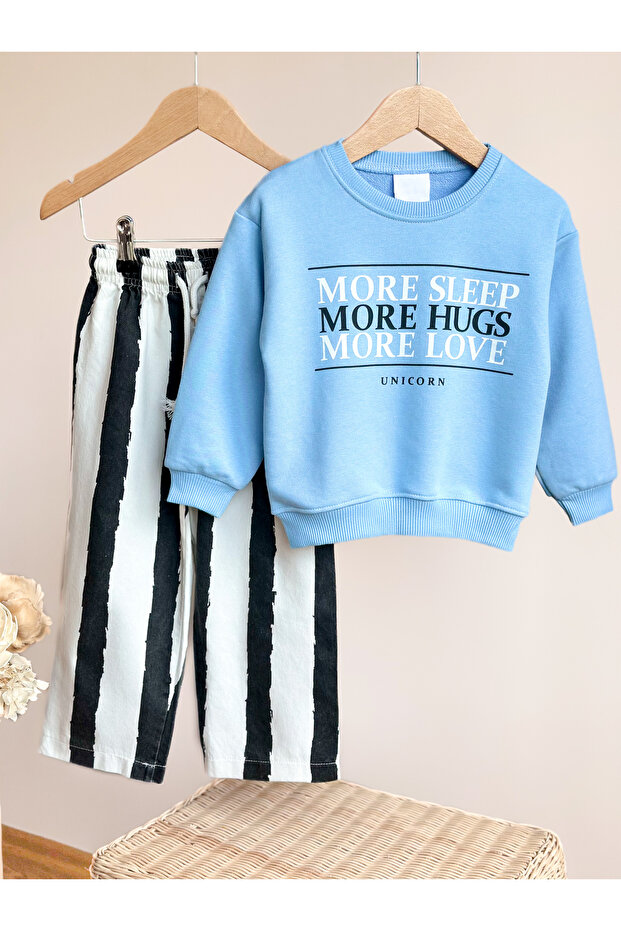 More Sleep Sweatshirt and Woven Pants Boys' Set