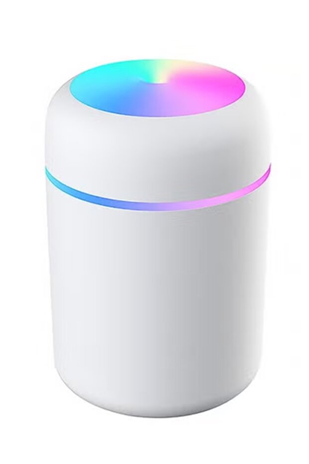 USB Air Humidifier Diffuser with LED Light White - 7