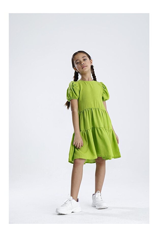 Basic Düz Elbise - 4