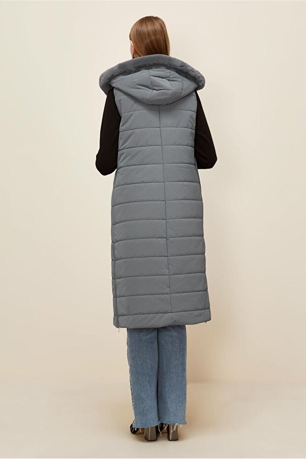 KAPÜŞONLU YELEK 45274 - 3