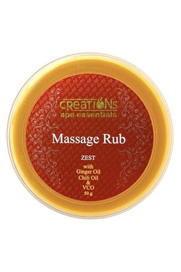 Creations Spa Essentials Massage Rub Zest 50g