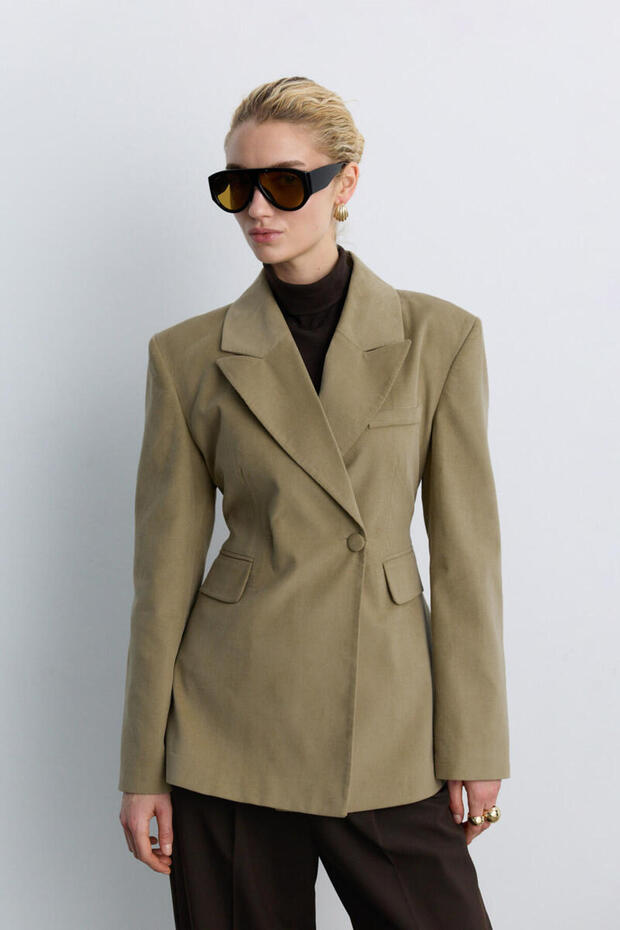 KUM KADİFE BLAZER - 3