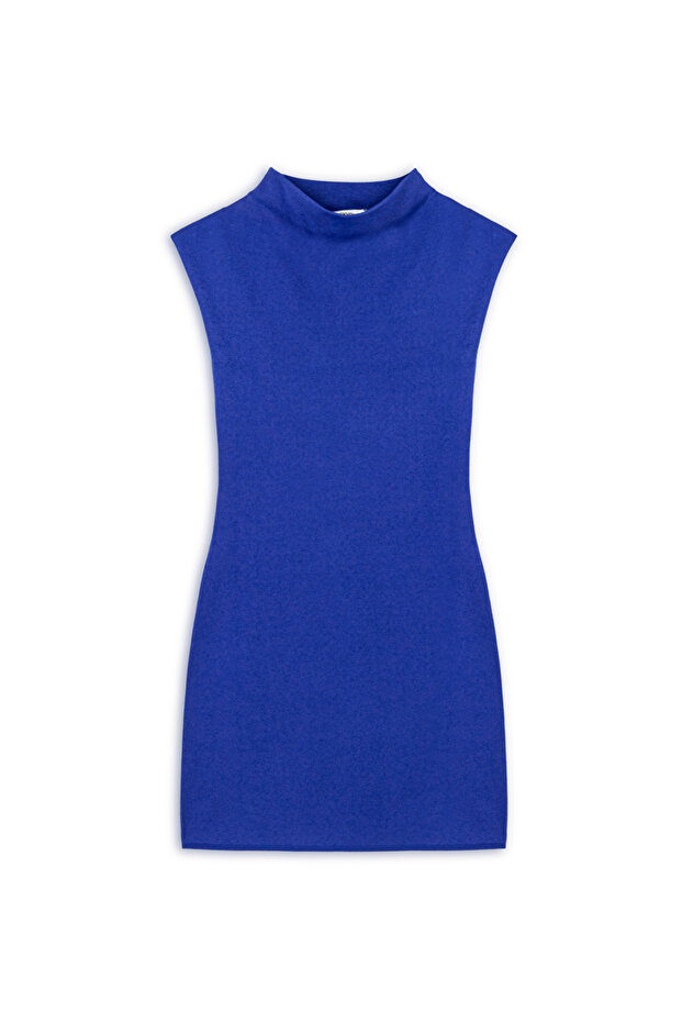 Triko mini elbise - 3