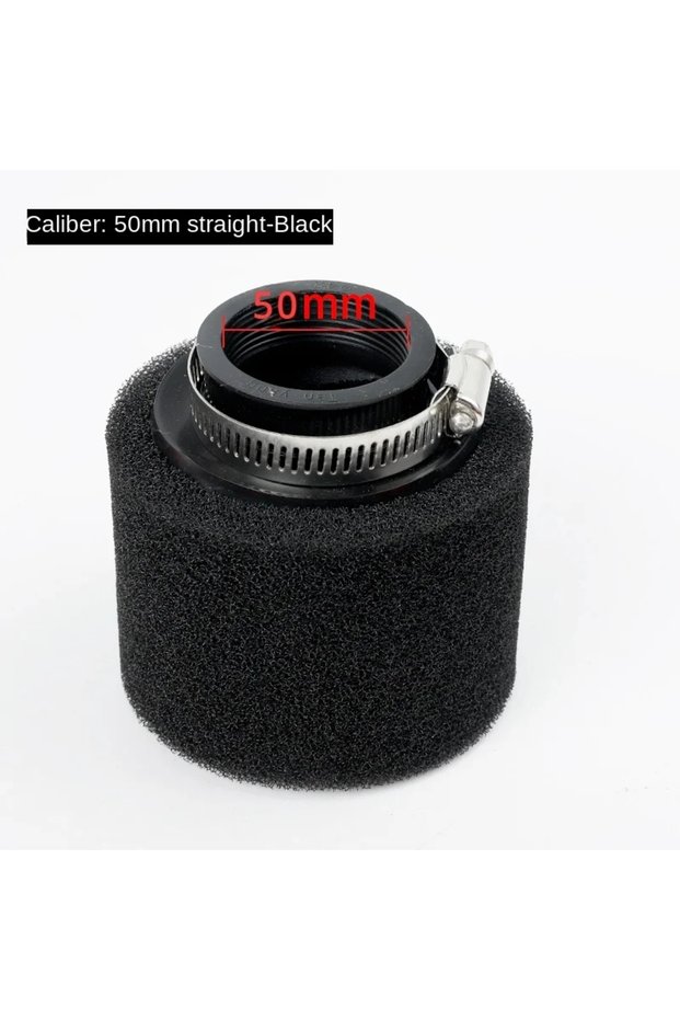 Black 50 straight Motocross ATV Foam Air Filter Sponge Cleaner Moped 35mm 38mm 42mm 45mm 48mm 50mm 6
