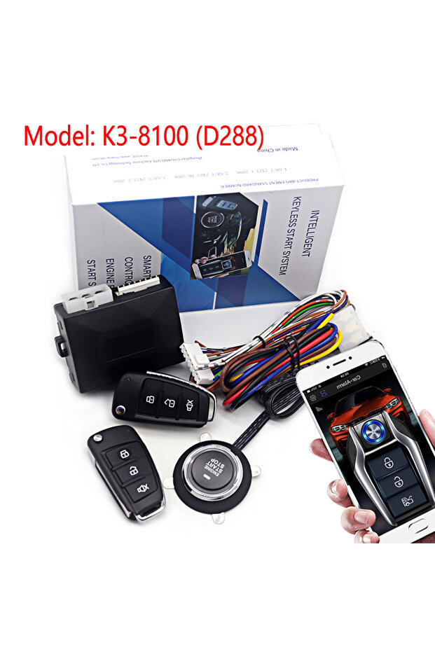K3-8100(D288) Universal Car Alarm Auto Start Stop System Remote Control Engine Ignition Autostart Ki