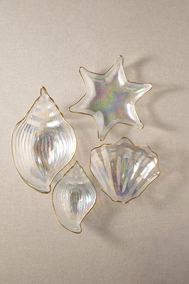 Deniz 4 Parça Cam Sunum Seti - 3